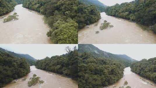 这是一条流经高止山脉西部山谷的河流。这个高清在线视频素材下载