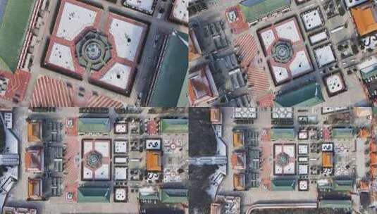 牡丹江海林市报恩寺航拍高清在线视频素材下载