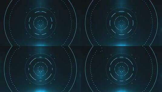 蓝色科技粒子线条背景音频跳动背景高清AE视频素材下载
