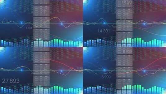 金融股市变化背景视频素材高清AE视频素材下载