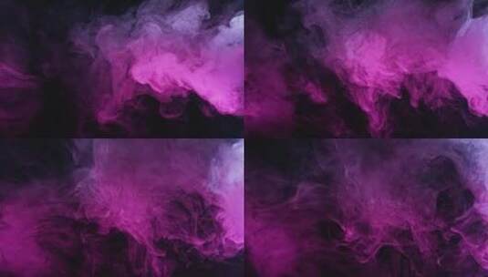 霓虹紫色烟雾高清在线视频素材下载