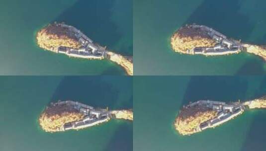 云南泸沽湖里格半岛旋转高清在线视频素材下载