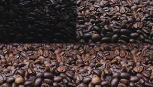 咖啡豆渐变效果（暗到亮）高清在线视频素材下载
