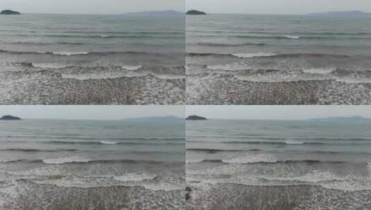 航拍波涛汹涌海浪浪花高清在线视频素材下载