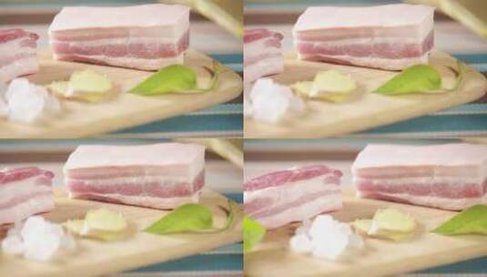 优质五花肉猪肉高清在线视频素材下载
