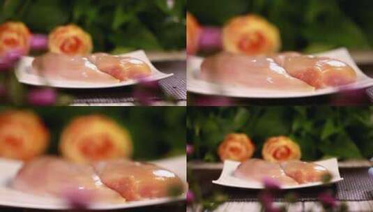 【镜头合集】鸡胸肉健身食材高清在线视频素材下载