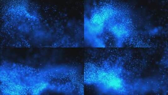 3D渲染抽象蓝色发光粒子大数据信息流动画高清在线视频素材下载