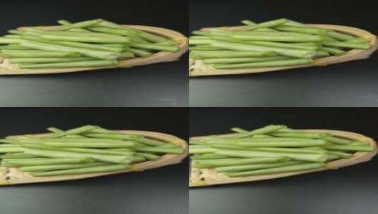 新鲜长豆角豇豆4K食品高清在线视频素材下载