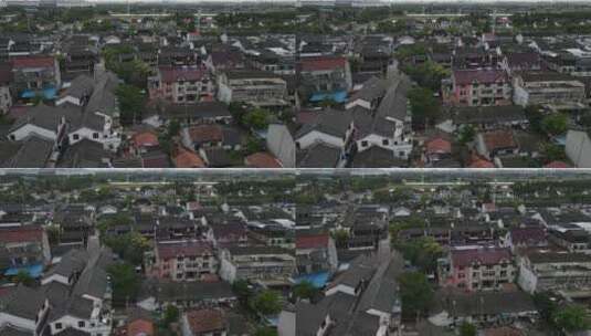 上海召稼楼古镇全景特写4K航拍原素材高清在线视频素材下载