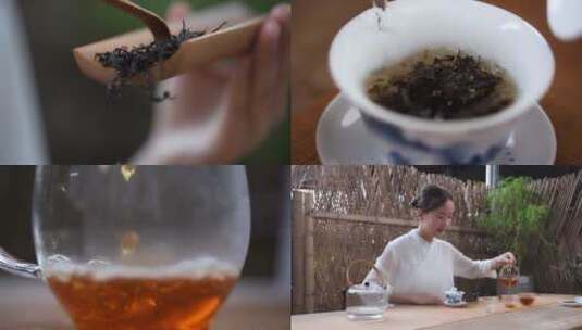 茶艺红茶高清在线视频素材下载
