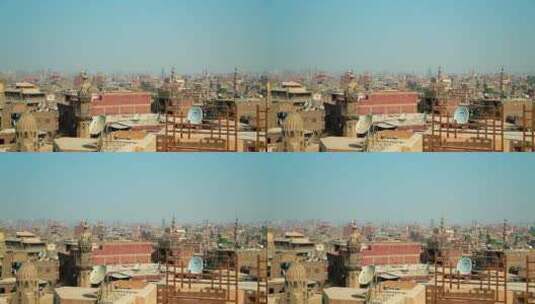 土黄色的开罗城高清在线视频素材下载