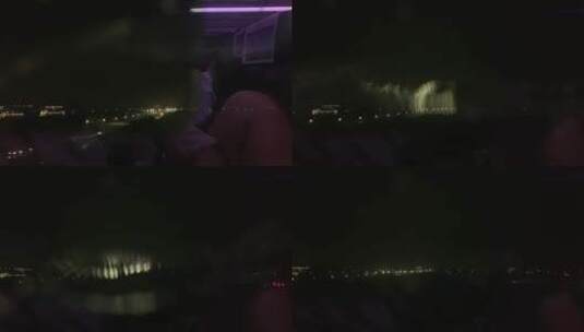高铁窗外夜景高清在线视频素材下载