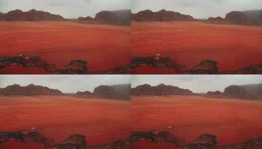 荒凉的红色沙漠高清在线视频素材下载