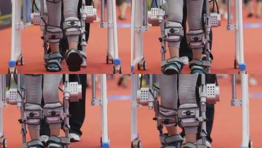 肢体辅助机器人高清在线视频素材下载
