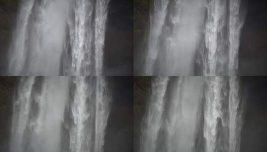 倾泻的瀑布水流高清在线视频素材下载