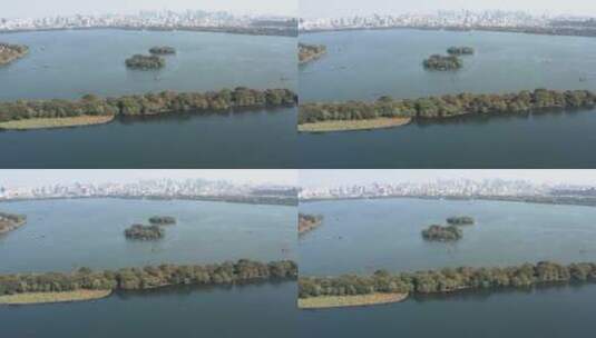浙江杭州西湖航拍风光高清在线视频素材下载