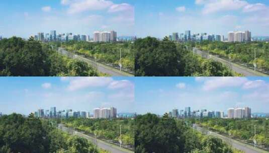 2022-10-00008深圳光明区交通道路绿道高清在线视频素材下载