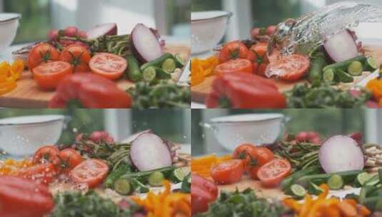 新鲜水果蔬菜特写合集高清在线视频素材下载
