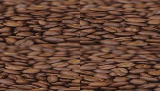 烘焙咖啡豆展示食材视频素材咖啡色高清在线视频素材下载