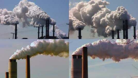雾霾环境环保工业化工污染排放新能源空气高清在线视频素材下载