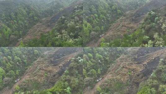 烟雨云雾缥缈的大山高清在线视频素材下载