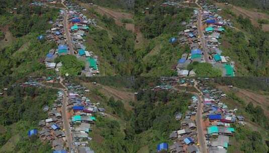 泰国梅洪山的Phu Pha Mok ban Jabo村高清在线视频素材下载