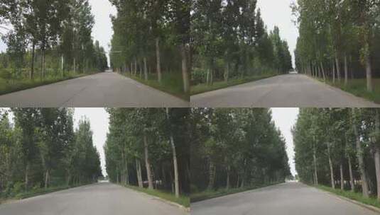 4k 自驾在乡村公路上高清在线视频素材下载