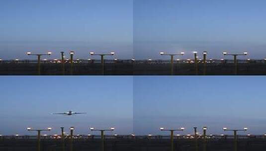 飞机机场起飞网红打卡地 竖版高清在线视频素材下载