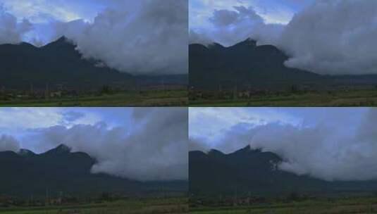 山上的云海延时摄影高清在线视频素材下载