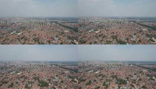 山东潍坊青州城市建设航拍高清在线视频素材下载