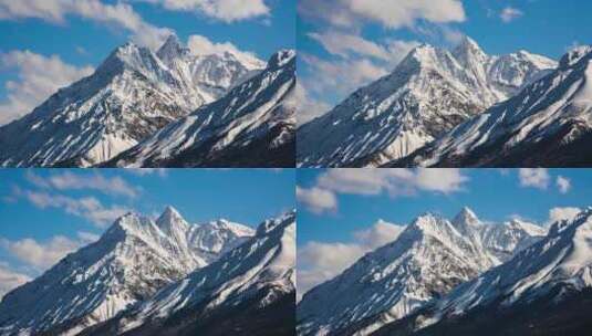 西藏阿里然乌湖雪山延时--4K-420-30P高清在线视频素材下载