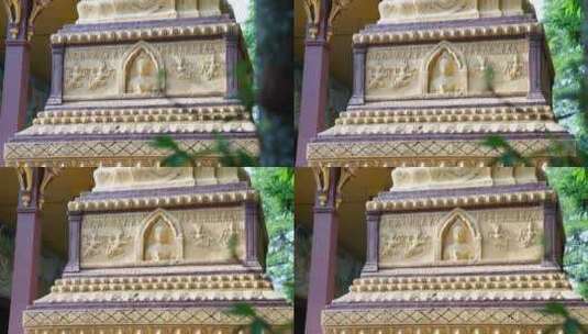 寺庙佛像雕刻高清在线视频素材下载