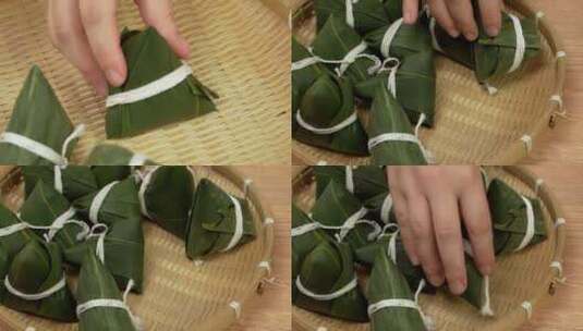 包粽子素材高清在线视频素材下载