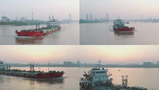 长江轮船石油高清在线视频素材下载