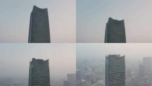 上海 北外滩 城市风光航拍高清在线视频素材下载