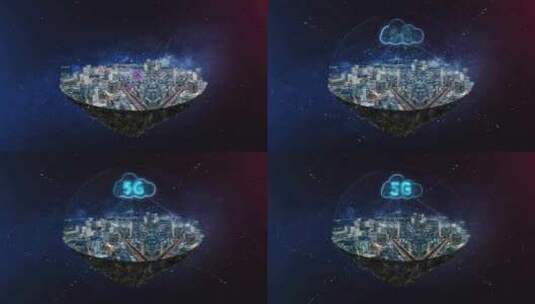 5G城市智慧科技概念视频高清在线视频素材下载
