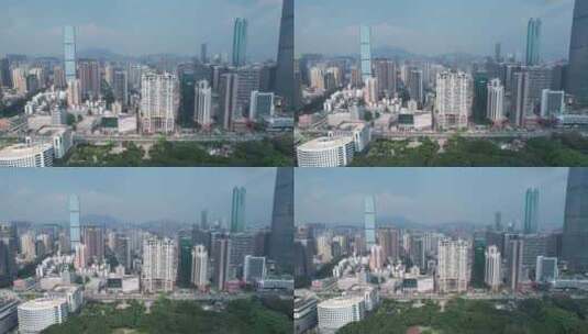 深圳罗湖区城市建筑交通高清在线视频素材下载