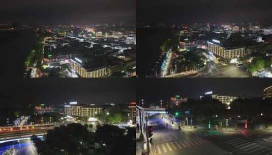 桂林夜景航拍高清在线视频素材下载
