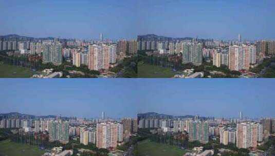 深圳南山高楼世纪村住宅小区高清在线视频素材下载