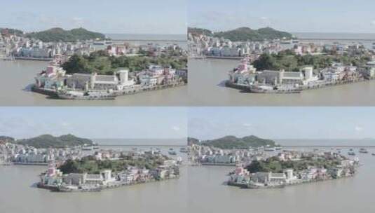 「有版权」原创LOG航拍石塘小诺村4K-2高清在线视频素材下载