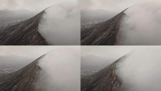 航拍Bromo火山高清在线视频素材下载