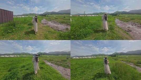 新疆伊犁那拉提草原旅拍高清在线视频素材下载