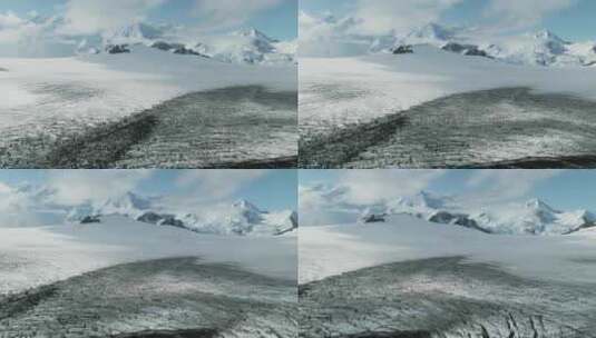 北极，雪，冰山，云高清在线视频素材下载