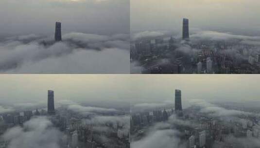 雾锁申城0855高清在线视频素材下载