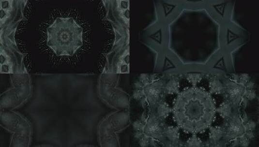 A0139 4K迷幻暗黑抽象液体泡沫万花筒背景高清在线视频素材下载