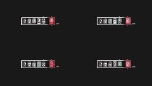 用电量表显示上升很快以千瓦时千瓦时显示消高清在线视频素材下载