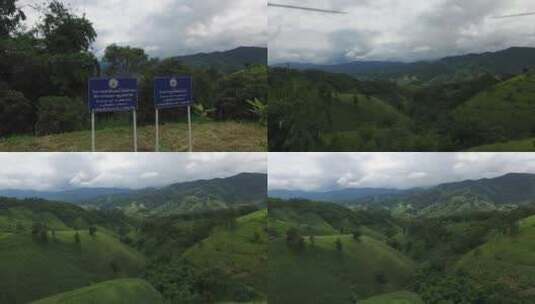 泰国美斯乐山区风景航拍高清在线视频素材下载