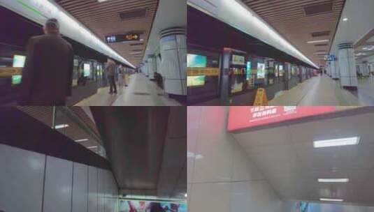 上海市城市地铁乘客人流视频素材高清在线视频素材下载