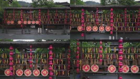 湖南皇都侗文化古村落高清在线视频素材下载