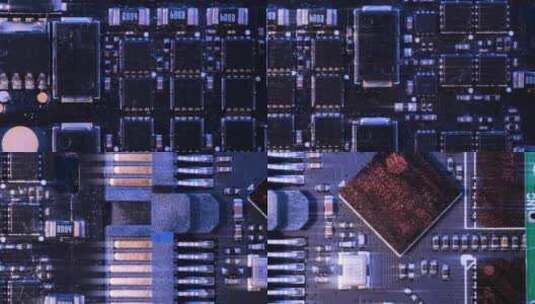 电路板上的电子元件高清在线视频素材下载